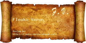 Flesko Veron névjegykártya